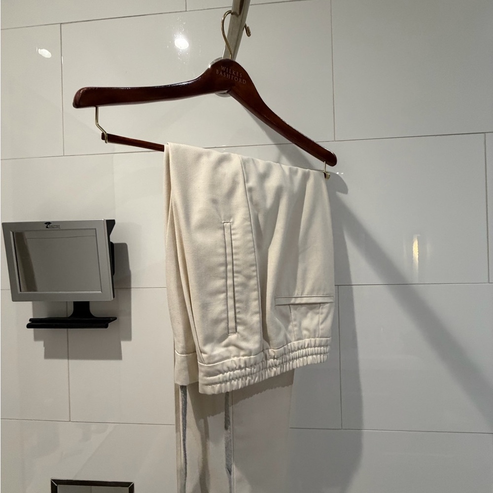 Reiss Ivory Summer Pants- Pleated